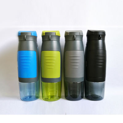 Αποθηκευμένο 750ml χωρητικότητα φορητό σπορ πλαστικό μπουκάλι πόσιμου νερού με αποθήκευση κάρτας