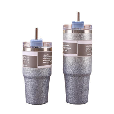 20OZ 30OZ μπουκάλι νερού από ανοξείδωτο χάλυβα Προσαρμοσμένο σχεδιασμό Πολυχρωματικό σπορ άχυρο Θερμό μπουκάλι