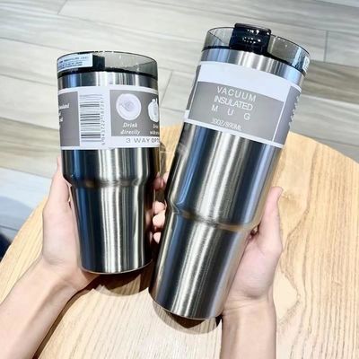 Προσαρμοσμένο λογότυπο 20 oz / 30 oz από ανοξείδωτο χάλυβα μονωμένο φλιτζάνι νερού με άχυρο