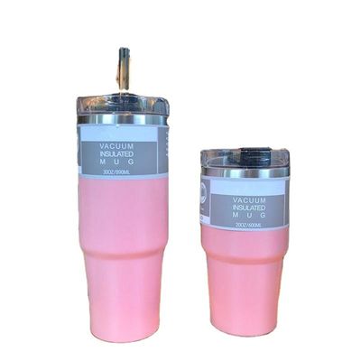 Προσαρμοσμένο σχεδιασμό 20OZ 30OZ Ατσάλινο μπουκάλι νερού Πολυχρωματιστή απομόνωση κενού από άχυρο