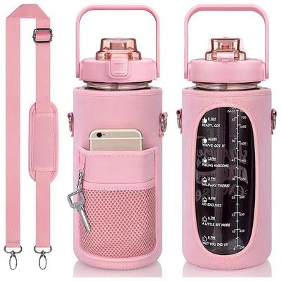 Unisex 2l μπουκάλι νερού με μανίκι αποθήκευσης