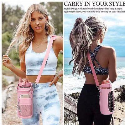 Unisex 2l μπουκάλι νερού με μανίκι αποθήκευσης