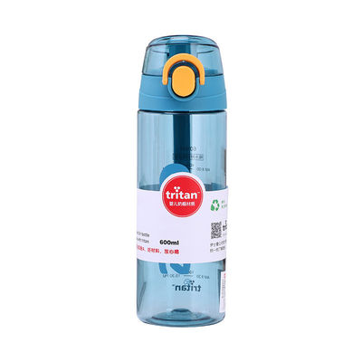 600 ml Tritan Διαφανές μπουκάλι νερού πλαστικό μπουκάλι αθλητικών ποτών με καπάκι χειριστή