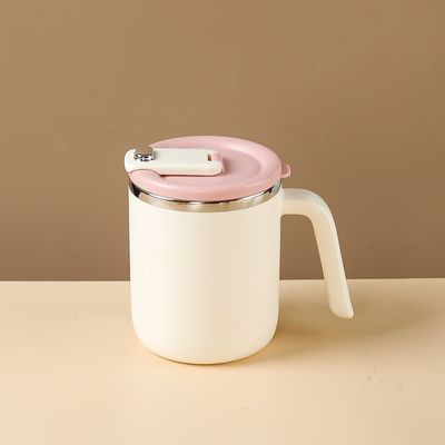 Προσαρμοσμένο σχεδιασμό 500 ml φορητό μπουκάλι νερού από ανοξείδωτο χάλυβα με ευρύ στόμα και λαβή