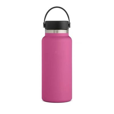 Προσαρμοσμένο λογότυπο 32oz / 1L Μινιμαλιστικό Στυλ Στυλ Ατσάλινο μπουκάλι νερού για φορητό