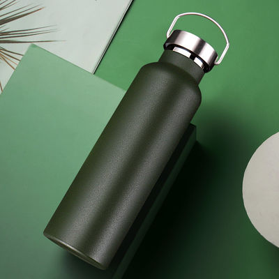 500ml/600ml/750ml Προσαρμοσμένο μπουκάλι νερού από ανοξείδωτο χάλυβα για μονωμένο μπουκάλι αθλητισμού