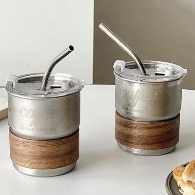 Μονό τοίχωμα ξύλινο μανίκι φλιτζάνι καφέ ταξιδιωτικό πάρτι φλιτζάνι νερού με κάλυμμα Custom Logo χρώμα