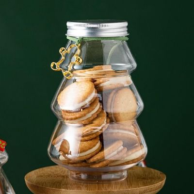 Προσαρμοσμένο 500ml PET πλαστικό χιονάνθρωπο Χριστουγεννιάτικο μπουκάλι για διακόσμηση ποτών Προσαρμοσμένο