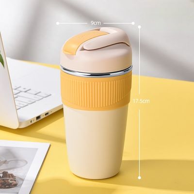 Προσαρμοσμένο λογότυπο 350ml 480ml 316 μπουκάλι νερού από ανοξείδωτο χάλυβα με κάλυμμα από σιλικόνη και άχυρο