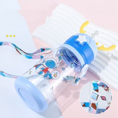 600 ml χωρητικότητα Custom Logo Διαφανές Φαγητό Πολυεπίπεδο πλαστικού καφέ από άχυρο για παιδιά