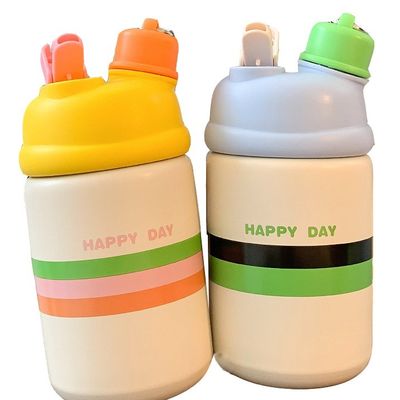 Ατσάλι 500 ml διπλό ποτό μονωμένο κύπελλο νερού με καπάκι για OEM αποδεκτό