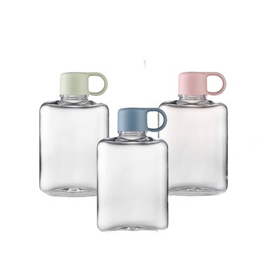 ΤΟΥΡ Εξωτερική δραστηριότητα Τρίταν 360/500ml Φορητό Μικρό τετραγωνικό Διαφανές πλαστικό μπουκάλι νερού