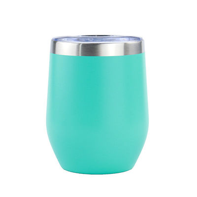 12oz 304 Cup από ανοξείδωτο χάλυβα χρώμα Καθαρό-επικάλυψη διπλό τοίχωμα φορητό φοιτητικό απομονωμένο φλιτζάνι με κάλυμμα