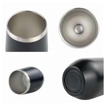 12oz 304 Cup από ανοξείδωτο χάλυβα χρώμα Καθαρό-επικάλυψη διπλό τοίχωμα φορητό φοιτητικό απομονωμένο φλιτζάνι με κάλυμμα