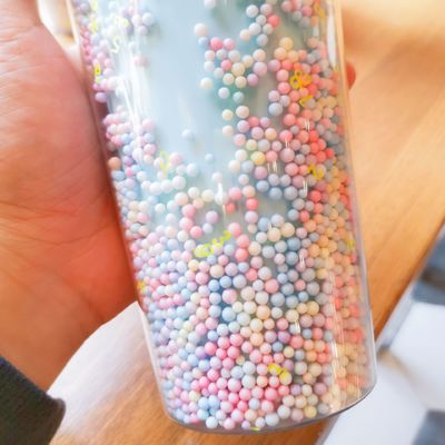 Δυναμικό θερμομόνωσης 550 ml Διαφανές χωρίς BPA Γλυκτερό παγωτό ταξιδιωτικό μπουκάλι