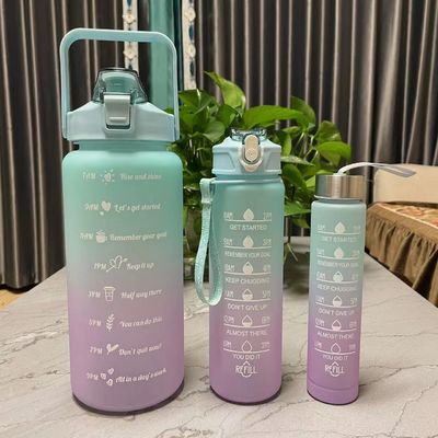 Περιβαλλοντικό BPA FREE Χρώμα κλίσης Κινητήρια γυμναστήριο Αθλητισμός Αθλητισμός Τριτάνιο Βάζο Νερού Σετ