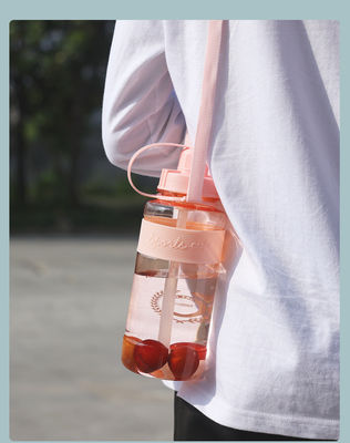 Μονάδα απευθείας κατανάλωσης αλκοόλ Unisex 1000ml BPA Free Tritan Motivational Gym πλαστικό μπουκάλι νερού με χρονοδιακόπτη