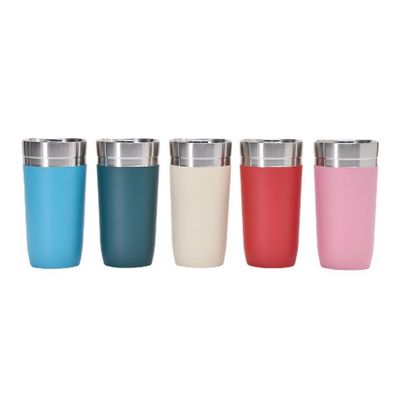 500 ml 304 μπουκάλι νερού από ανοξείδωτο χάλυβα φορητό ποτήρι καφέ ποτήρι θερμό ποτήρι με καπάκι
