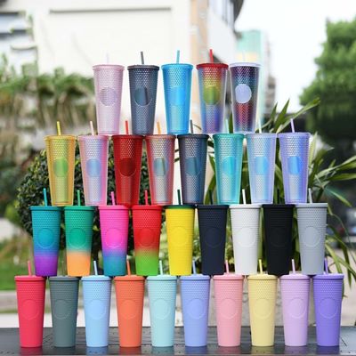 Στυλ Country Design 24oz Διαμαντένιο Τάμπλερ διπλό τοίχωμα Φιαλίδιο Ακτινοβόλο Νερό
