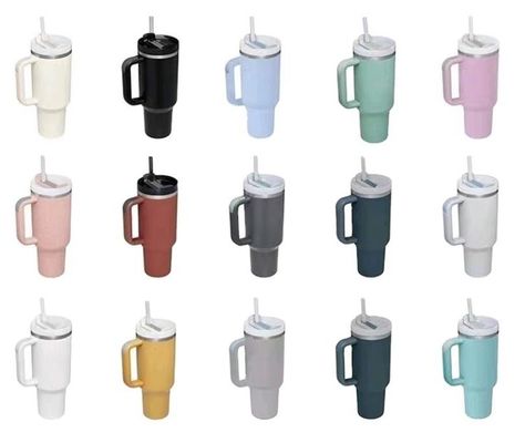 Προσαρμοσμένο χρώμα 40oz χωρητικότητα από ανοξείδωτο χάλυβα ταξίδι tumbler με λαβή για On-the-go