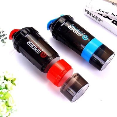 Εναλλακτικό λογότυπο Unisex 500ml Bpa δωρεάν μπουκάλι Shaker PP Milk Shake Cup πρωτεΐνη σκόνη γυμναστήριο γυμναστήριο αθλητισμός μπουκάλι νερού με μπάλα ανάμειξης