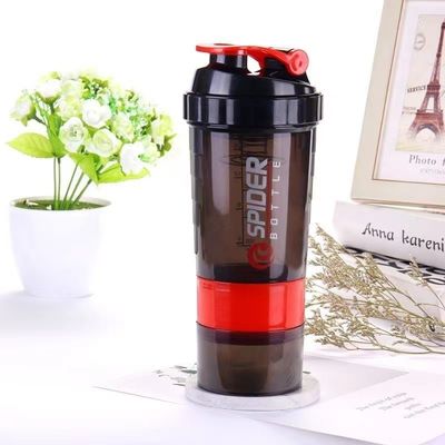 Εναλλακτικό λογότυπο Unisex 500ml Bpa δωρεάν μπουκάλι Shaker PP Milk Shake Cup πρωτεΐνη σκόνη γυμναστήριο γυμναστήριο αθλητισμός μπουκάλι νερού με μπάλα ανάμειξης