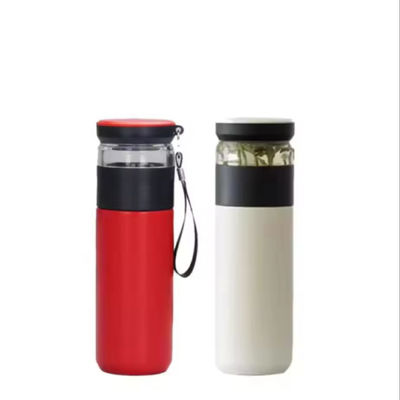 500 ml Διαχωριστικό φίλτρο από ανοξείδωτο χάλυβα Φιαλίδιο κενού από γυαλί Απομονωμένο φορητό τσαγιέρα