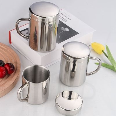 Προσαρμόσιμο μπουκάλι νερού από ανοξείδωτο χάλυβα 304 με λαβή και καπάκι 210ml / 300ml / 400ml άμεσο