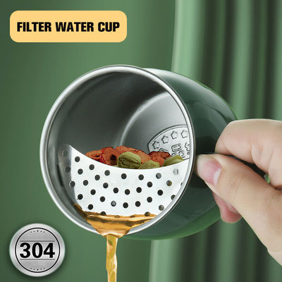 Δημιουργικό σχεδιασμό Κούπα τσαγιού με φίλτρο ημισέληνου 501-600ml χωρητικότητα 304 ανοξείδωτο χάλυβα