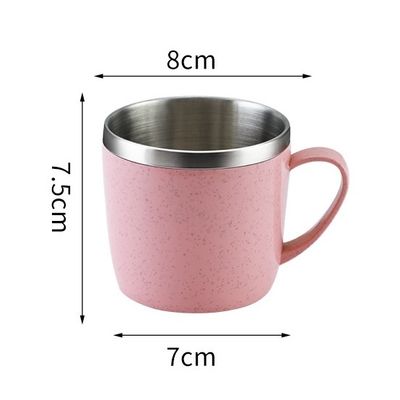 Μεταφορτωτές 220ML διπλά στρώματα φλιτζάνια από ανοξείδωτο χάλυβα για αντιφλεγμονή και τα ποτά τσαγιού