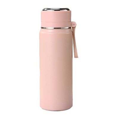 Σύγχρονο στυλ σχεδιασμού 500ml/600ml μπουκάλι νερού από ανοξείδωτο χάλυβα με λαβή σχοινιού