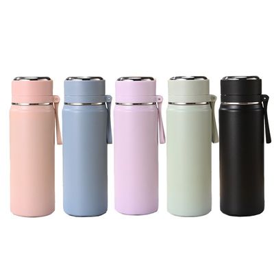 Κούφος 500 ml 600 ml Δύο τοίχοι ατσάλινο αθλητικό μπουκάλι με κάλυμμα