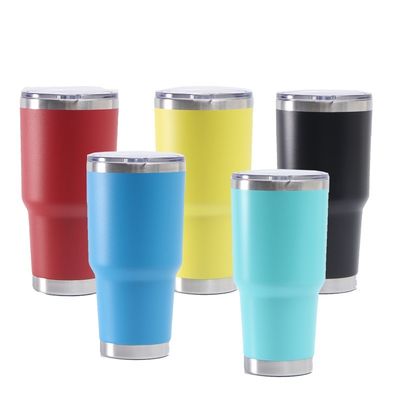 30oz Powder Coated Wine Tumbler Το απόλυτο επαναχρησιμοποιήσιμο φλιτζάνι καφέ για ταξιδιωτικές ανάγκες