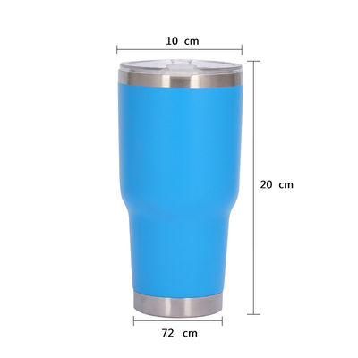 30oz Powder Coated Wine Tumbler Το απόλυτο επαναχρησιμοποιήσιμο φλιτζάνι καφέ για ταξιδιωτικές ανάγκες
