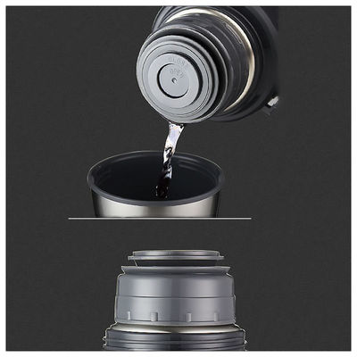 1000 ml Chic ανοξείδωτο ευρύ στόμα αθλητικό διπλό τοίχωμα κενό μονωμένο μπουκάλι νερού με λαβή