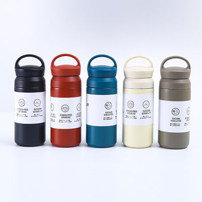 350 ml 500 ml ατμοσφαιρικά μπουκάλια αθλητικού χάλυβα με λαβή για εξωτερικές δραστηριότητες