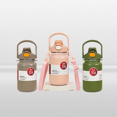 Όλοι οι χρήστες 500 ml Sport Double Wall Vacuum Flask με Straw Kids Tumbler Mug