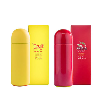 Κεραμίδας Custom Logo Soft Touch 260ml Διπλό τοίχωμα Απομονωμένο Vakuum Flask Χρώμα Ατσάλινο μπουκάλι νερού