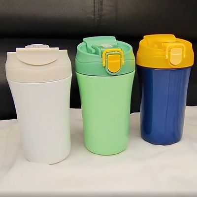 15oz aspirator μπουκάλι νερού γραφείου διπλό τοίχωμα απομονωμένο ταξιδιωτικό καφέ κούπα με κάλυμμα σιλικόνης