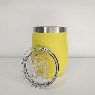12oz διπλό τοίχωμα από ανοξείδωτο χάλυβα ταξιδιωτικό φλιτζάνι καφέ μονωμένο κενό σχήμα αυγού φλιτζάνες κρασί tumbler