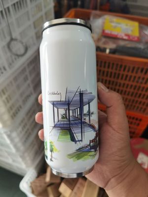 12oz 17oz διπλό τοίχωμα ανοξείδωτου χάλυβα σόδα μπορεί tumbler με άχυρο κάλυμμα κάλυμμα ποτό