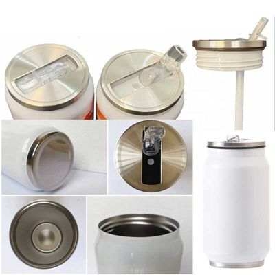 Χάλυβα ανοξείδωτο υπολίμανση κενό Cola Can Tumbler 12 Oz με άχυρο και το καπάκι περιλαμβάνεται