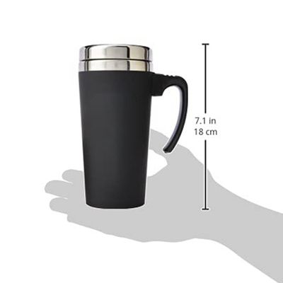 16oz Απομονωμένο Θερμός Γραφείο Ατσάλινο Κούπα Καφέ Με Κουμπί Σύγχρονο υλικό