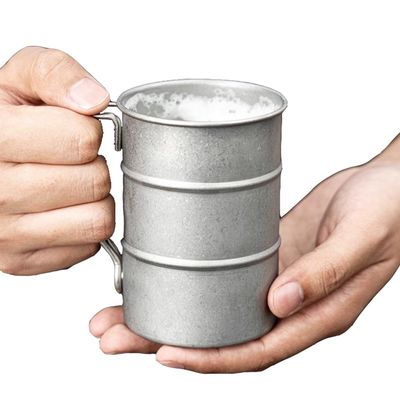 380ml Μεταλλικά Ταξιδιωτικά Κατασκηνώματα Κούπα Καφέ Φορητό Ατσάλι 304 Κούπες μπύρας για νερό