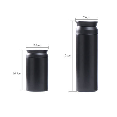 500 ml μπλε μπουκάλια νερού από ανοξείδωτο χάλυβα με λαβή για ζεστά ή κρύα ποτά