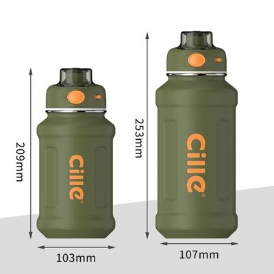 620 ml/950 ml χωρητικότητα Matte Man Bike Απομονωμένο μπουκάλι νερού με καμπυλωτό καπάκι από ανοξείδωτο χάλυβα