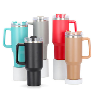 Προσαρμοσμένο Tumbler Cup Logo Ατσάλινο Vakuum Απομονωμένο 40oz Κούπες Καφέ Με Κουμπί Για Ταξίδια