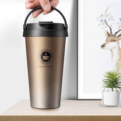 500 ml διπλό τοίχωμα από ανοξείδωτο χάλυβα μπουκάλι με μόνωση νερού για ποτό τύπου MUGS