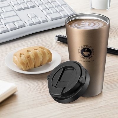500ml Ατσάλινο Κύπελλο Απομόνωσης Κούπα Κούπα Καφέ μπουκάλι σε κλασικό στυλ σχεδιασμού
