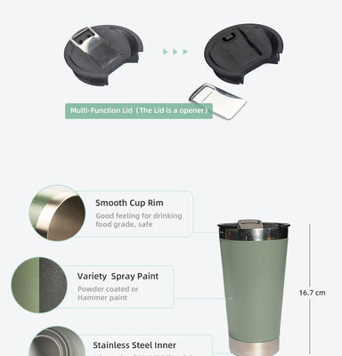 600ml Ατσάλινη ταξιδιωτική κούπα Tumbler Κρατήστε τα ποτά σας στην τέλεια θερμοκρασία
